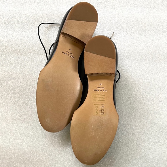 Rag & Bone Audrey Black Leather Oxfords - Picture 8 of 14